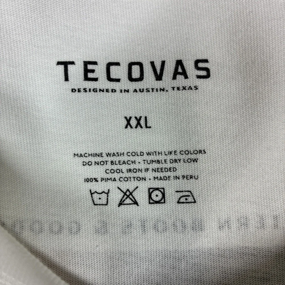 Tecovas Austin Texas Graphic T Shirt XXL Long Sleeve Spell Out‎ Sleeve